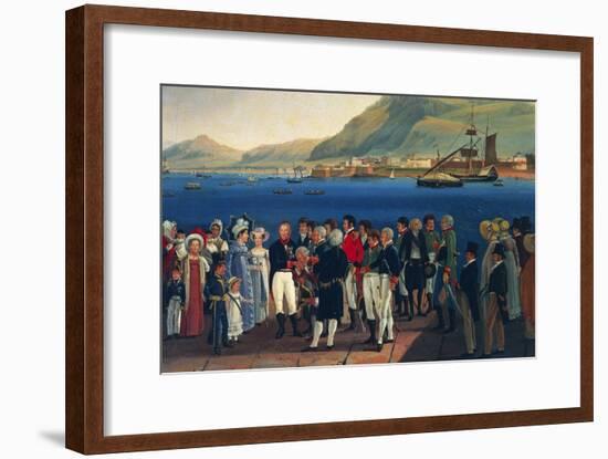 Infante Carlos, Duke of Calabria's Departure from Palermo to Naples-Giovanni Cobianchi-Framed Giclee Print