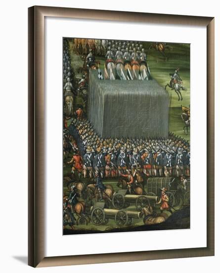 Infantry and Artillery Formation-null-Framed Giclee Print