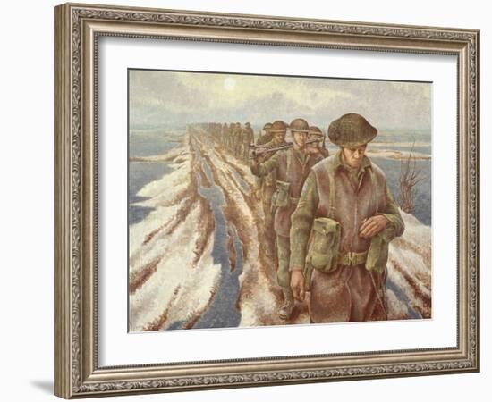 Infantry Near Nijmegen, C.1940-Alex Colville-Framed Giclee Print