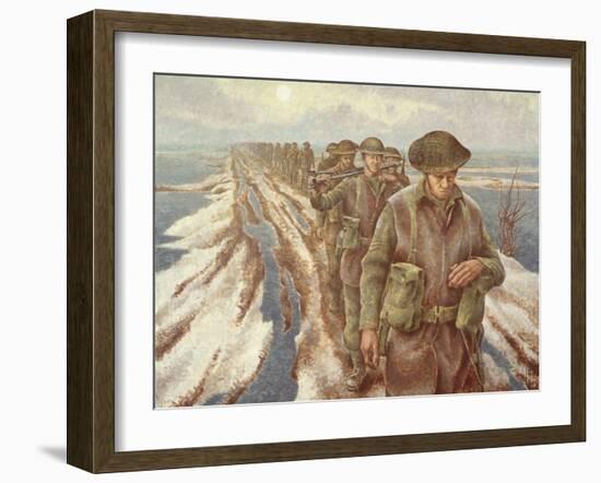 Infantry Near Nijmegen, C.1940-Alex Colville-Framed Giclee Print