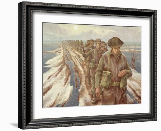 Infantry Near Nijmegen, C.1940-Alex Colville-Framed Giclee Print