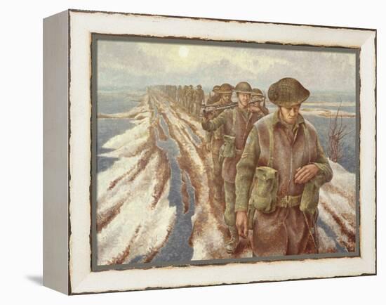 Infantry Near Nijmegen, C.1940-Alex Colville-Framed Premier Image Canvas