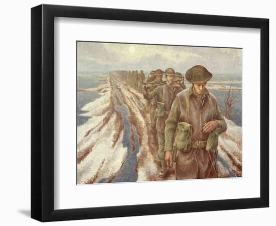 Infantry Near Nijmegen, C.1940-Alex Colville-Framed Giclee Print