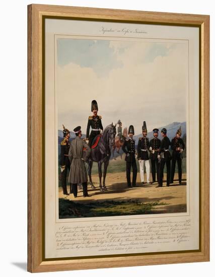 Infantry of the Russian Imperial Grenadier Corps, 1867-Karl Karlovich Piratsky-Framed Premier Image Canvas