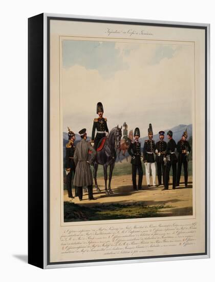 Infantry of the Russian Imperial Grenadier Corps, 1867-Karl Karlovich Piratsky-Framed Premier Image Canvas