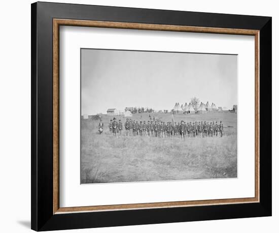 Infantry on Parade During American Civil War-Stocktrek Images-Framed Photographic Print