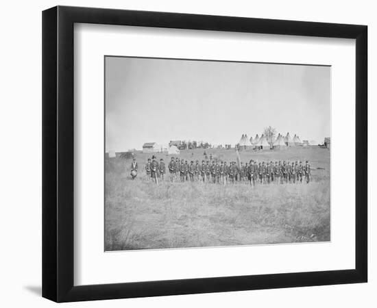 Infantry on Parade During American Civil War-Stocktrek Images-Framed Photographic Print