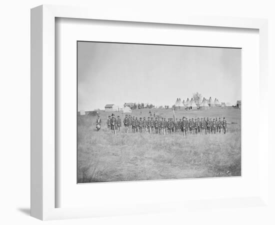 Infantry on Parade During American Civil War-Stocktrek Images-Framed Photographic Print