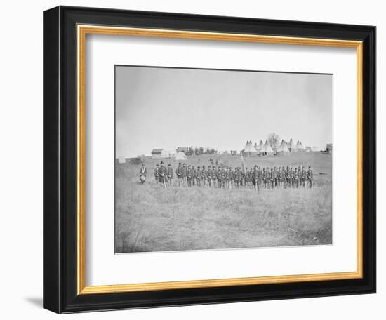 Infantry on Parade During American Civil War-Stocktrek Images-Framed Photographic Print