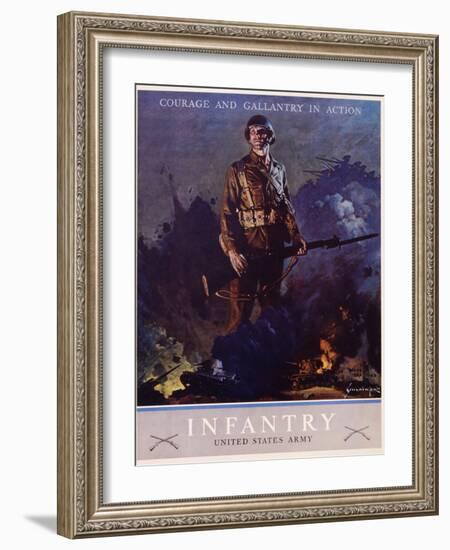 Infantry Recruitment Poster-Jes Schlaikjer-Framed Giclee Print