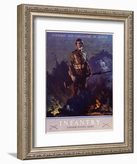 Infantry Recruitment Poster-Jes Schlaikjer-Framed Giclee Print