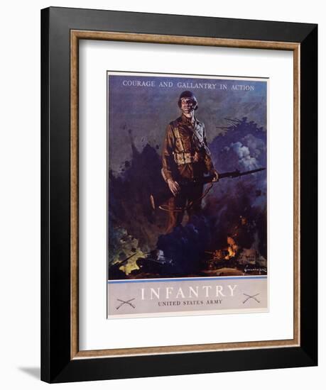 Infantry Recruitment Poster-Jes Schlaikjer-Framed Giclee Print