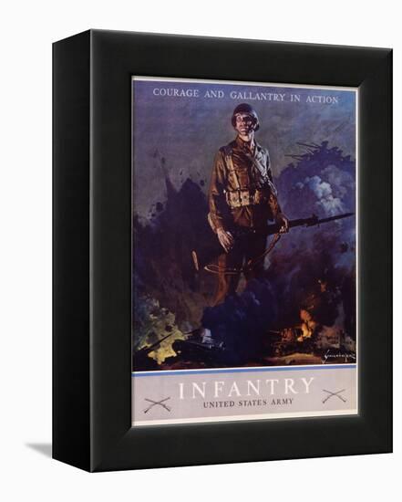 Infantry Recruitment Poster-Jes Schlaikjer-Framed Premier Image Canvas
