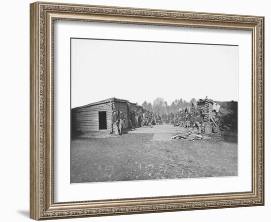 Infantry Winter Quarters During the American Civil War-Stocktrek Images-Framed Photographic Print