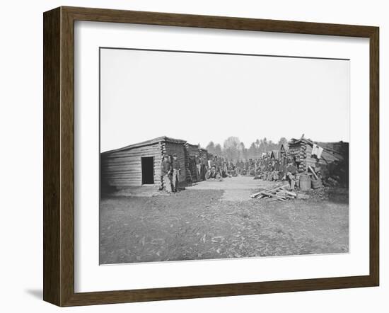 Infantry Winter Quarters During the American Civil War-Stocktrek Images-Framed Photographic Print