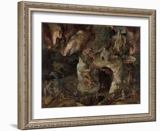 Inferno Landscape-Hieronymus Bosch-Framed Giclee Print