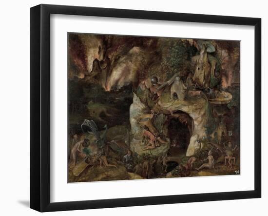 Inferno Landscape-Hieronymus Bosch-Framed Giclee Print