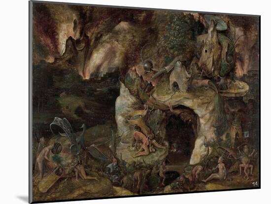 Inferno Landscape-Hieronymus Bosch-Mounted Giclee Print
