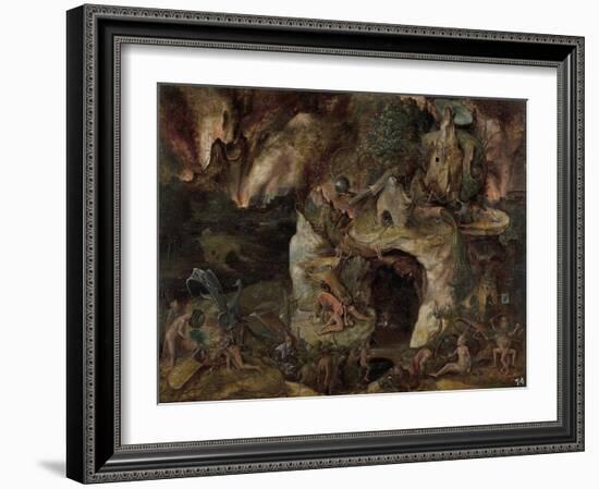 Inferno Landscape-Hieronymus Bosch-Framed Giclee Print