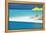 Infinity Pool and Lounge Chairs, Maldives, Indian Ocean, Asia-Sakis Papadopoulos-Framed Premier Image Canvas