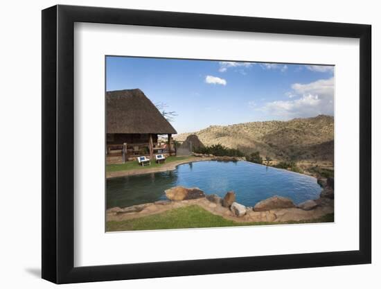 Infinity Pool and View from Borana Luxury Safari Lodge, Laikipia, Kenya, East Africa, Africa-Ann & Steve Toon-Framed Photographic Print