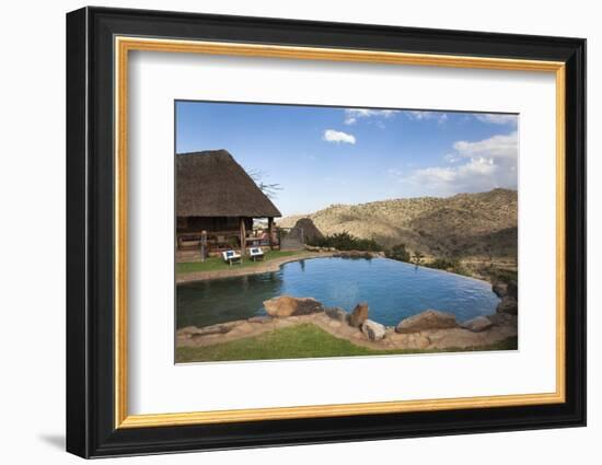 Infinity Pool and View from Borana Luxury Safari Lodge, Laikipia, Kenya, East Africa, Africa-Ann & Steve Toon-Framed Photographic Print