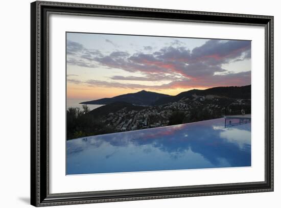 Infinity Pool at Sunset, Mediteran Hotel, Kalkan-Stuart Black-Framed Photographic Print