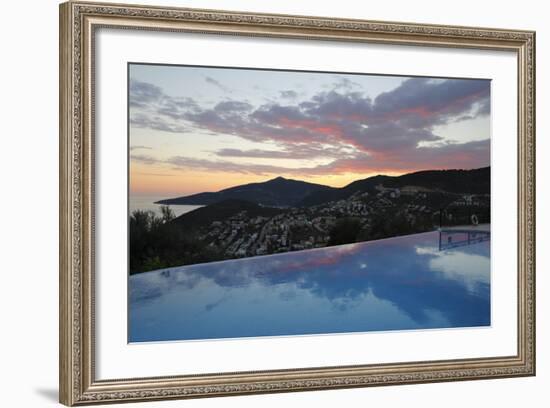 Infinity Pool at Sunset, Mediteran Hotel, Kalkan-Stuart Black-Framed Photographic Print