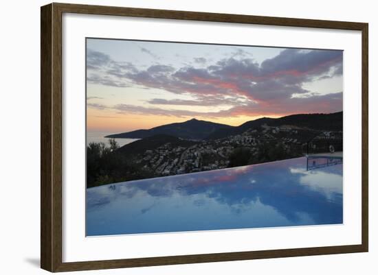 Infinity Pool at Sunset, Mediteran Hotel, Kalkan-Stuart Black-Framed Photographic Print