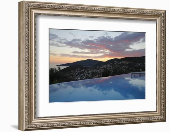 Infinity Pool at Sunset, Mediteran Hotel, Kalkan-Stuart Black-Framed Photographic Print