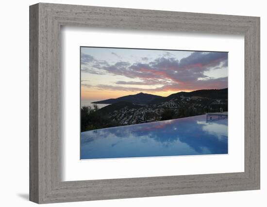 Infinity Pool at Sunset, Mediteran Hotel, Kalkan-Stuart Black-Framed Photographic Print