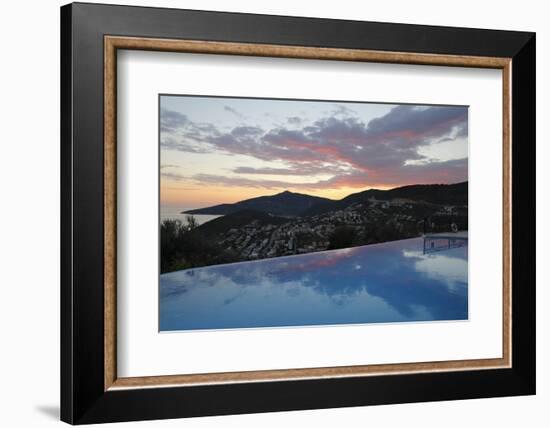 Infinity Pool at Sunset, Mediteran Hotel, Kalkan-Stuart Black-Framed Photographic Print