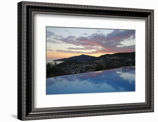 Infinity Pool at Sunset, Mediteran Hotel, Kalkan-Stuart Black-Framed Photographic Print