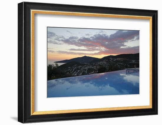 Infinity Pool at Sunset, Mediteran Hotel, Kalkan-Stuart Black-Framed Photographic Print