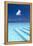 Infinity Pool in the Maldives, Indian Ocean-Sakis Papadopoulos-Framed Premier Image Canvas