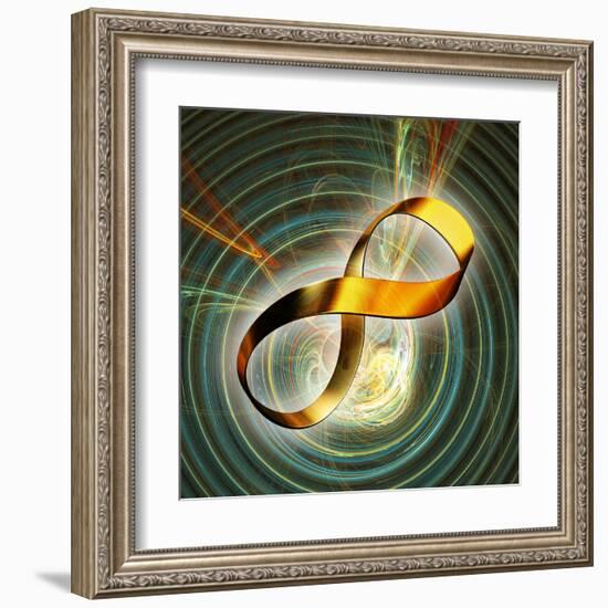 Infinity Symbol And Black Hole-PASIEKA-Framed Premium Photographic Print