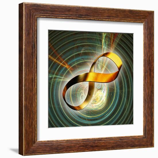 Infinity Symbol And Black Hole-PASIEKA-Framed Premium Photographic Print