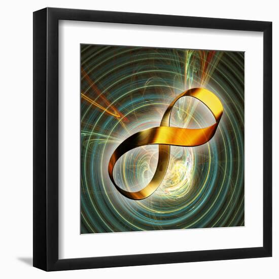 Infinity Symbol And Black Hole-PASIEKA-Framed Premium Photographic Print