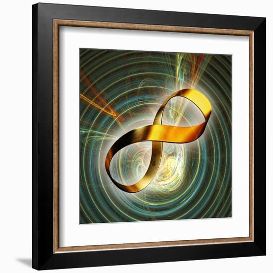 Infinity Symbol And Black Hole-PASIEKA-Framed Premium Photographic Print