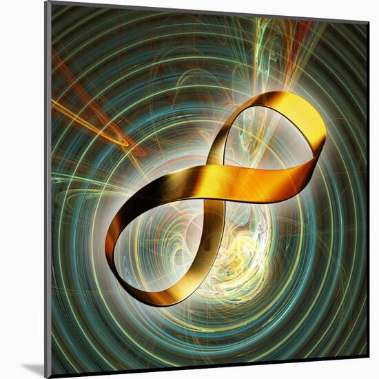 Infinity Symbol And Black Hole-PASIEKA-Mounted Premium Photographic Print