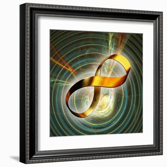 Infinity Symbol And Black Hole-PASIEKA-Framed Premium Photographic Print