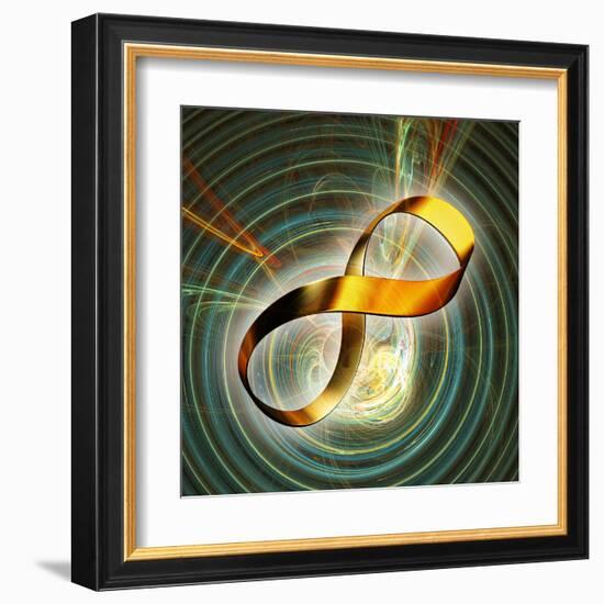 Infinity Symbol And Black Hole-PASIEKA-Framed Premium Photographic Print