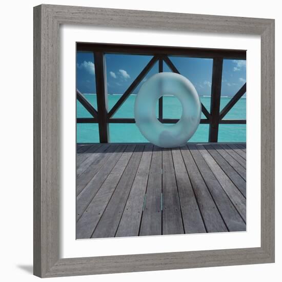 Inflatable rubber ring-null-Framed Photographic Print