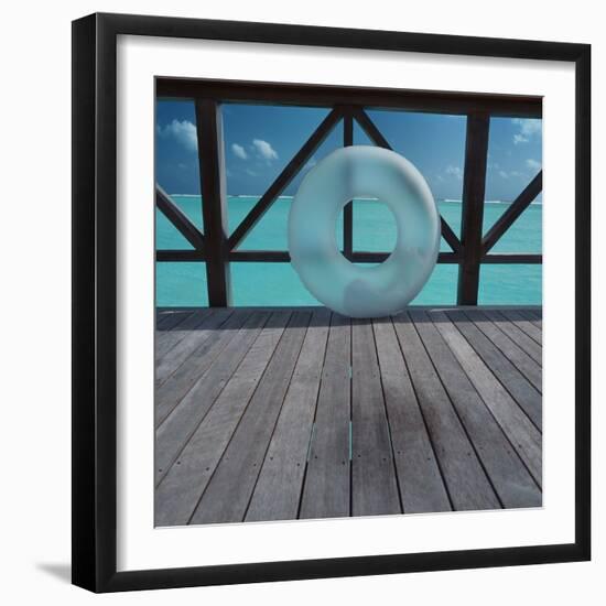 Inflatable rubber ring-null-Framed Photographic Print
