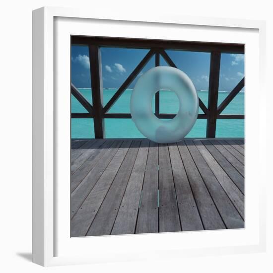 Inflatable rubber ring-null-Framed Photographic Print