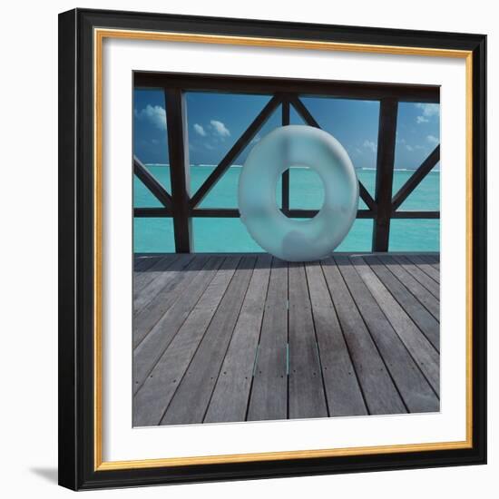 Inflatable rubber ring-null-Framed Photographic Print
