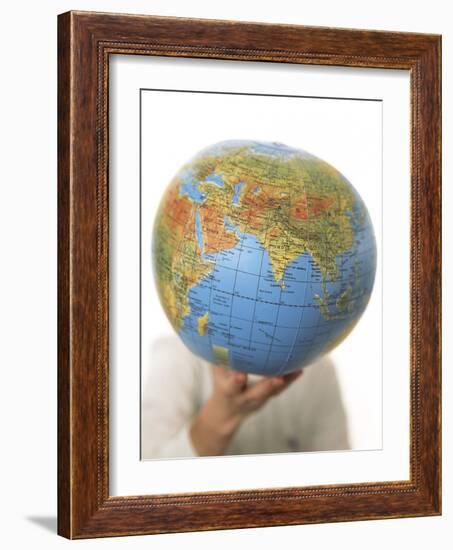 Inflated Earth Globe-Cristina-Framed Photographic Print