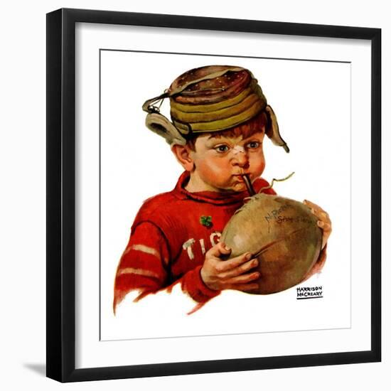 "Inflating Football,"October 16, 1926-Harrison Mccreary-Framed Giclee Print