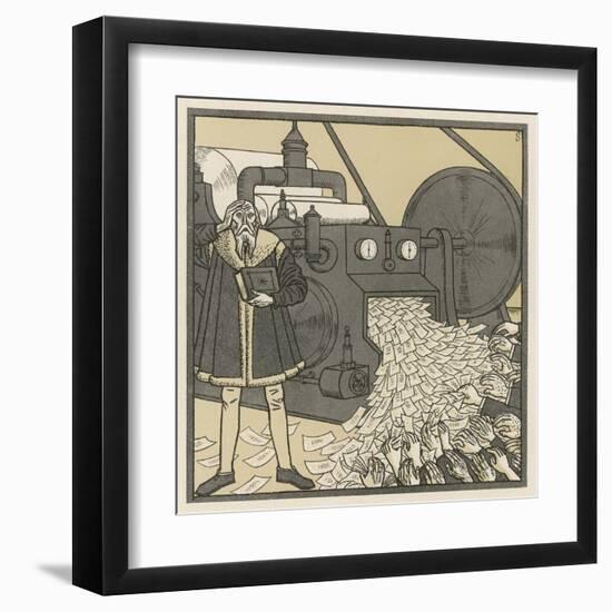 Inflation in Germany Gutenberg-F. Schilling-Framed Art Print