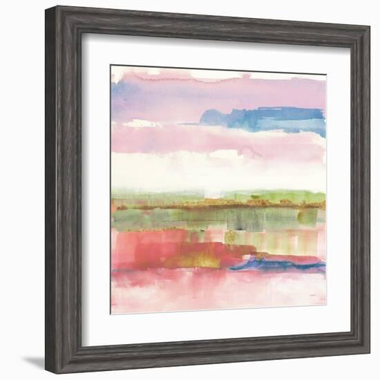 Influence of Line and Color Gold Bright-Mike Schick-Framed Art Print